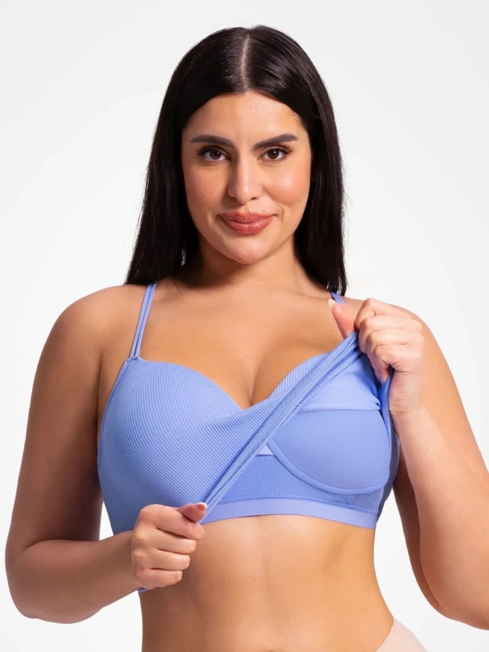 Wireless Ribbed Bra (Size M) - Picture 2 of 12